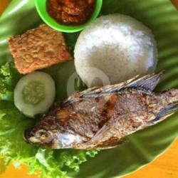 Paket Nasi Ikan Mujahir Goreng Krutup