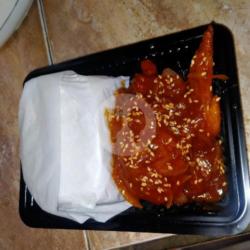 Nasi Ayam Krispy Saos Wijen