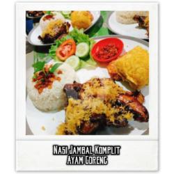 Nasi Jambal Komplit Ayam Goreng