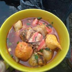 Pentol Bakso Kuah Pedas   Topping