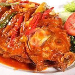 Ikan Nila Saos Pedas   Nasi