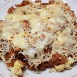 Ayam Crispy Mozarella Saus Sachet(tanpa Nasi)