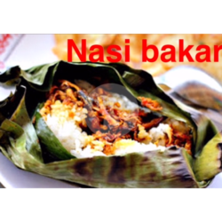 Nasi Bakar Pedas (ikan/ayam/babi)