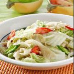 Oseng Sawi Putih   Nasi   Tempe   Tahu