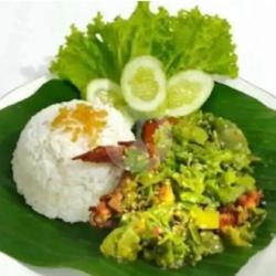 Paket Reguler Ayam Penyet Sambel Ijo