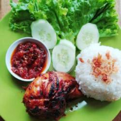 Ayam Bakar Kalasan Dada   Nasi