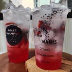 Red Strawberry Mocktail Reguler