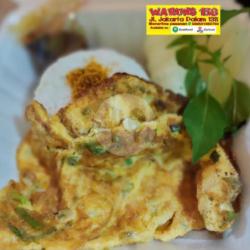 Nasi Lalapan Telur Dadar