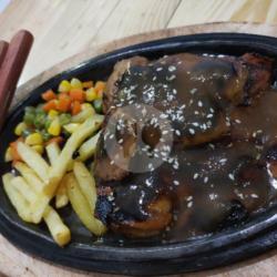 Steak Grill/panggang Saus Barbeque Pedas