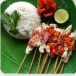 Sate Thaichan   Nasi