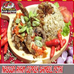 Nasgor Ayam Geprek Sambel Petai