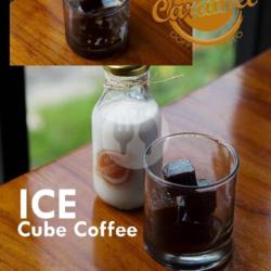 Ice Cube Coffee Latte