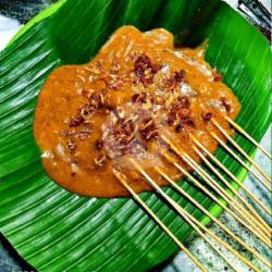 Sate Setengah/porsi   Kerupuk Kulit  Teh Pucuk