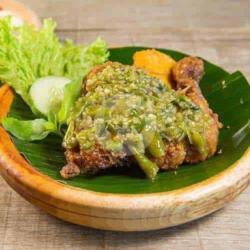 Ayam Penyet   Jamur   Terong   Tempe