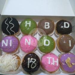 Donat Hias Ulang Tahun (12 Buah)