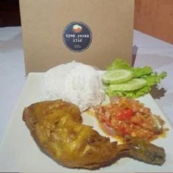 Nasi  Paha Ayam Goreng Sambal Pecak