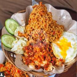 Mie Geprek  Ayam Telor Dadar/ceplok