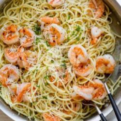 Spicy Shrimp Spaghetti Aglio Olio