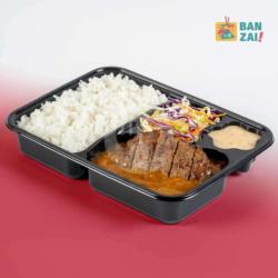 Beef Hamburg Curry Rice Bento