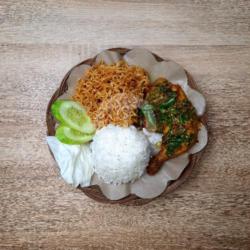 Paket Ayam Gepuk Cabe Ijo Indomie