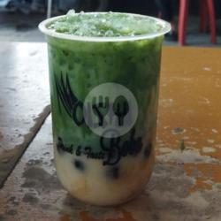 Greentea Boba Milk Large