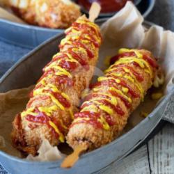 Corndog Moza Sosis Saus Keju Sambal L