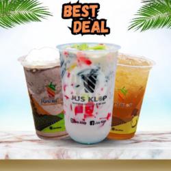 Best Deal 2, Es Teler, Milkshake Coklat, Teh Jasmine