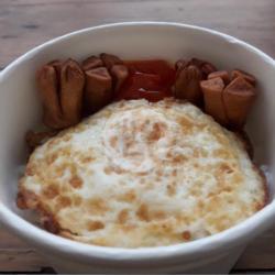 Ricebowl Sosis Telor Mata Sapi