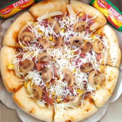 Sausage Mushroom Pizza Size 24-25 (large)