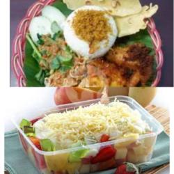 Paket Kenyang Sehat 1 ( Pecel Ayam   Salad 400)