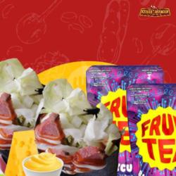 Black Kebab Keju Buy 1 Plus 1   2 Fruit Tea