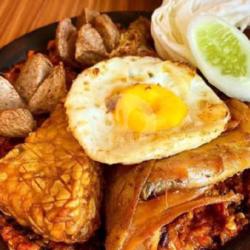 Nasi Sambelan Ayam Telor Ceplok