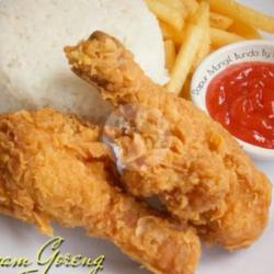 Paha Ayam Bawah Crispy Tanpa Nasi