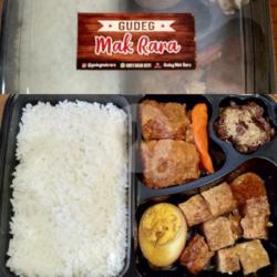 Gudeg Bento   Tempe Bacem   Telor Bebek