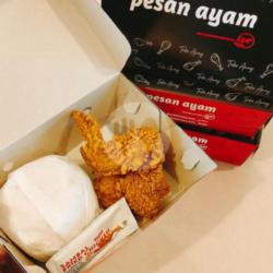 Ayam Crispy Sayap   Nasi