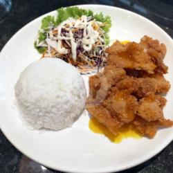 Nasi Ayam Saus Lemon