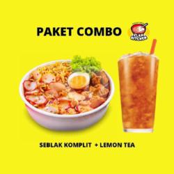 Seblak Komplit Plus Lemon Tea