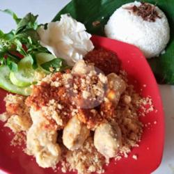 Kepala Ayam Geprek   Nasi