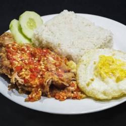 Nasi Ayam Geprek Telur Ceplok