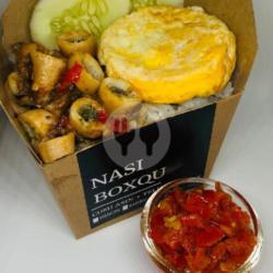 Nasi Boxqu Cumi Asin   Telur Mata Sapi