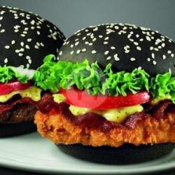 Black Burger Chicken Crispy