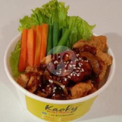 Rice Bowl Chicken Crispy Spicy Gochujang