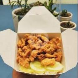 Crispy Chicken Skin Rice Box