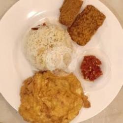 Paket 2 Nasi Liwet Telur Dadar Tahu Tempe