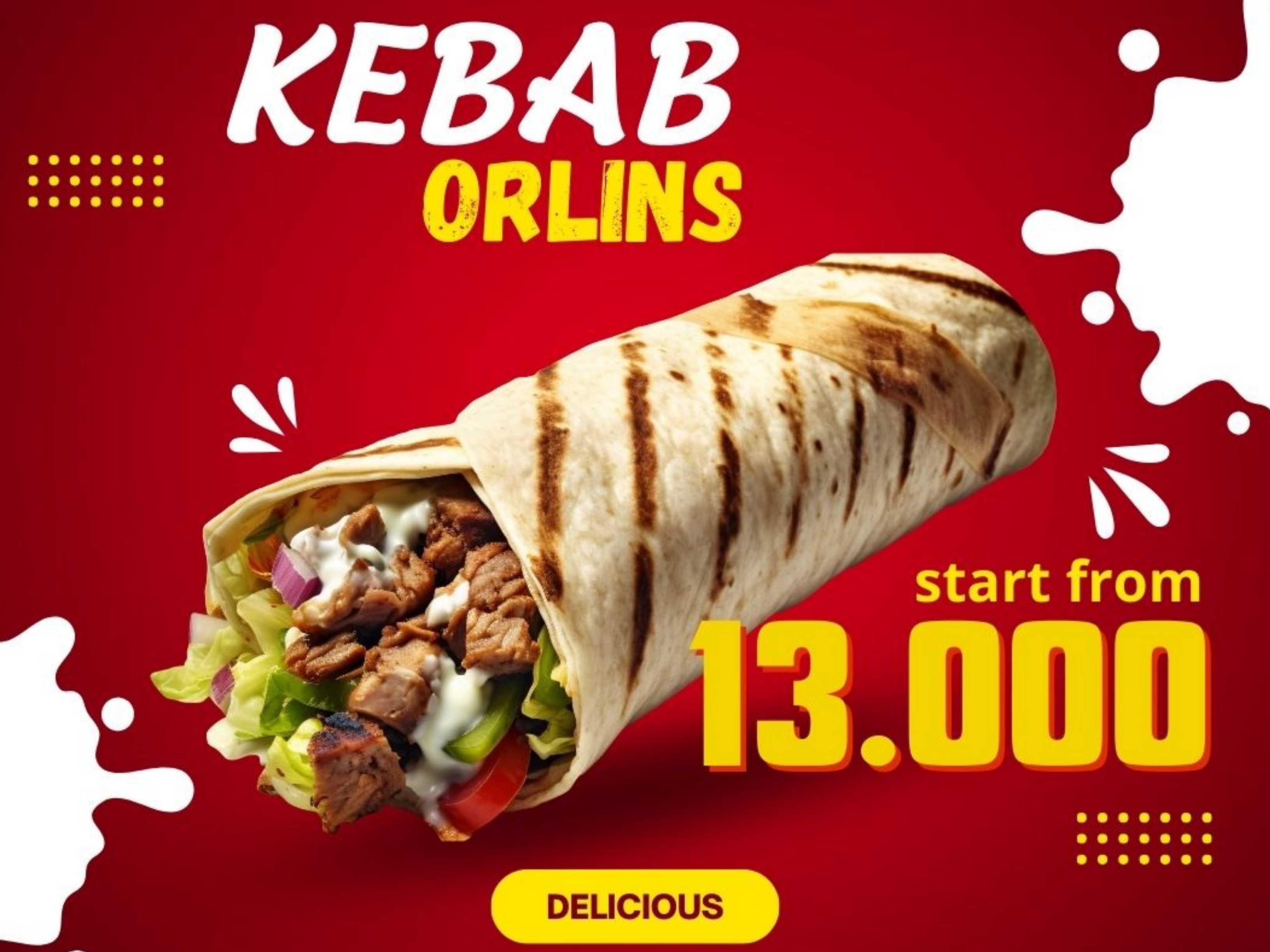 Kebab Orlins, Abesin
