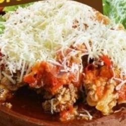 Ayam Geprek Keju Parut