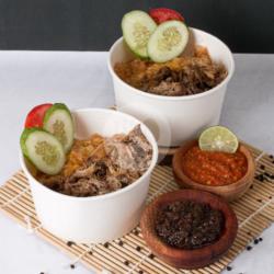 Nasi Ayam Suwir Bumbu Hitam