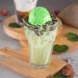 Grass Jelly Matcha