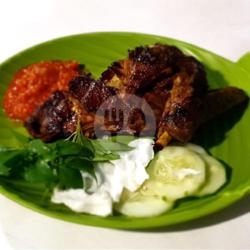 Bebek Bakar   Nasi Putih  Lalap Sambel