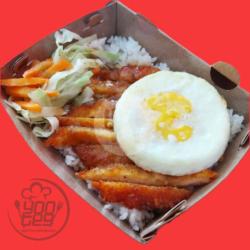 Nasi Ayam Katsu Teriyaki /chicken Katsu Teriyaki